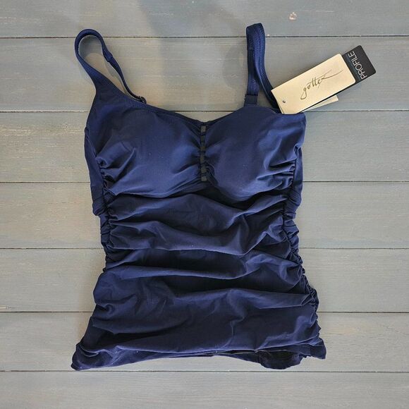 Profile by Gottex Womens Standard Keyhole Scoop Neck Tankini Top Swimsuit Size 8 - Picture 3 of 11